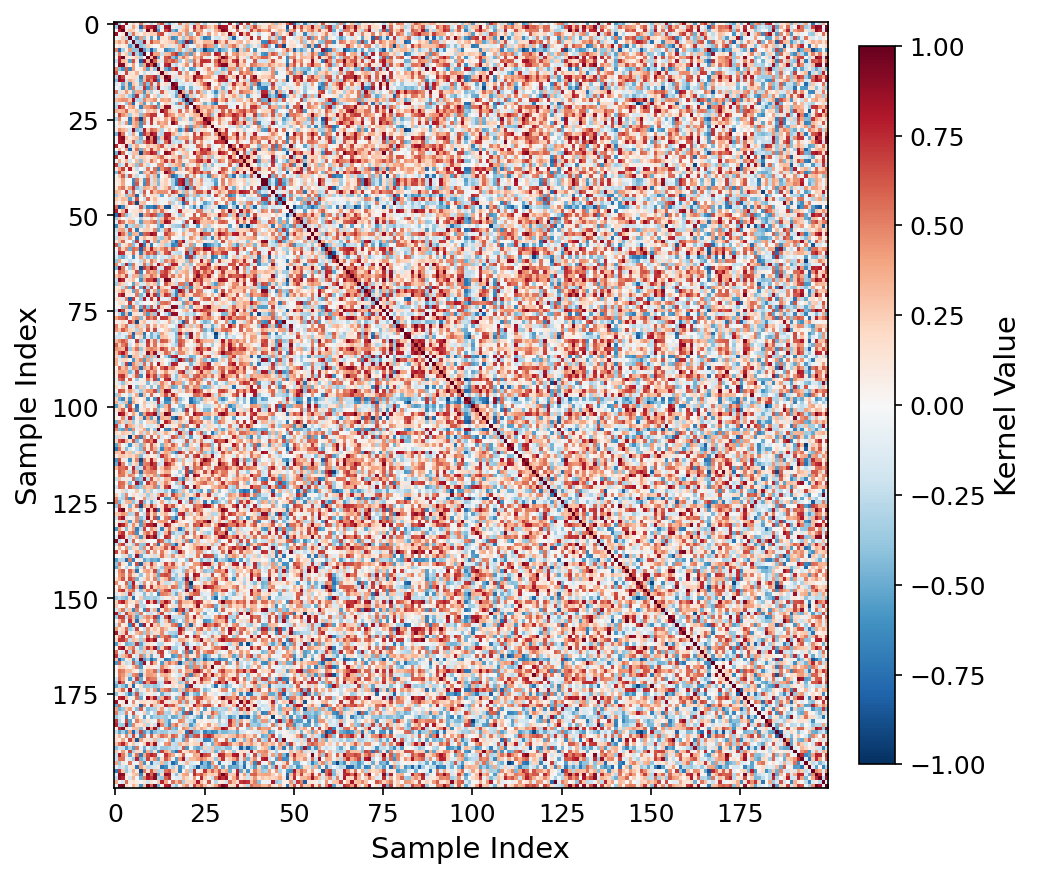Quantum kernel heatmap RAD-DINO q=6
